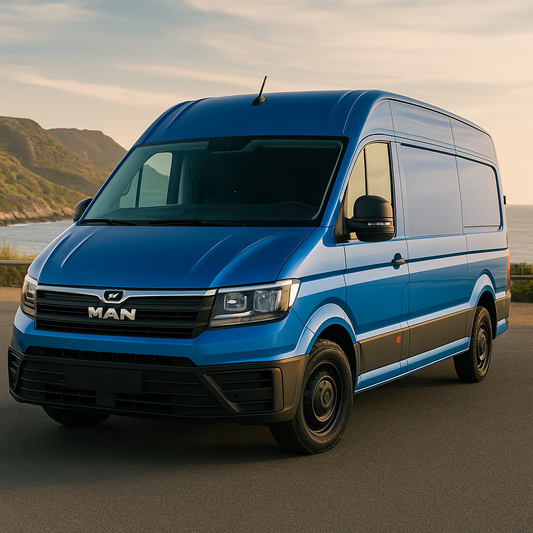 MAN TGE / VW Crafter 2017+ Magnetic Thermal Blinds – Black Blackout Internal Window Covers– ZÉAUSA Van Gear