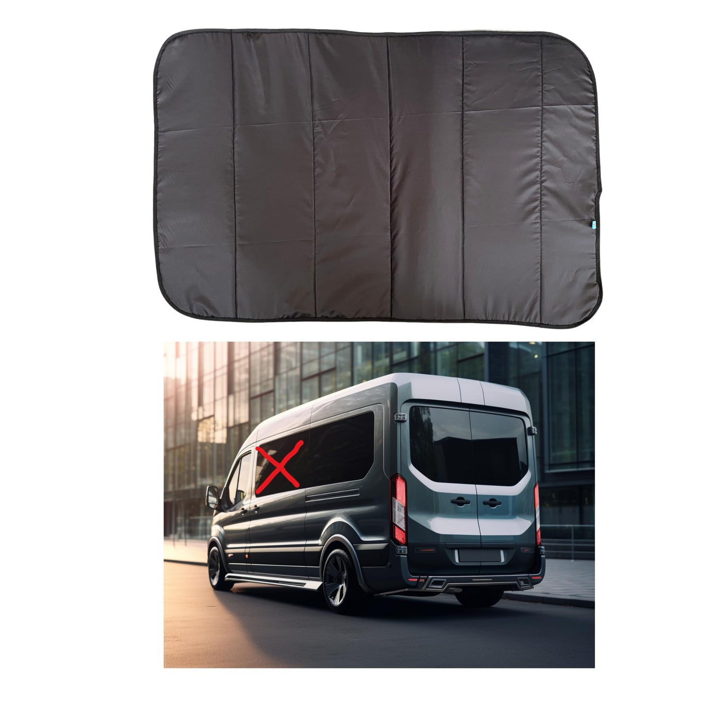Insulated Thermal Magnetic Window Cover Blinds Compatible with Ford Transit MK8 2015 - Current.