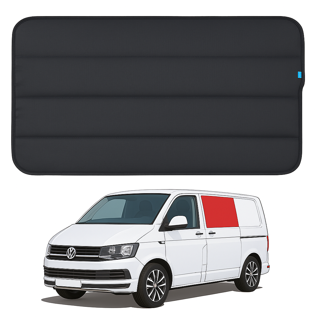 VW T5, T5.1, T6, T6.1 Magnetic Thermal Window Blinds | Custom Fit Blackout Insulated Van Shades | ZÉAUSA Van Gear