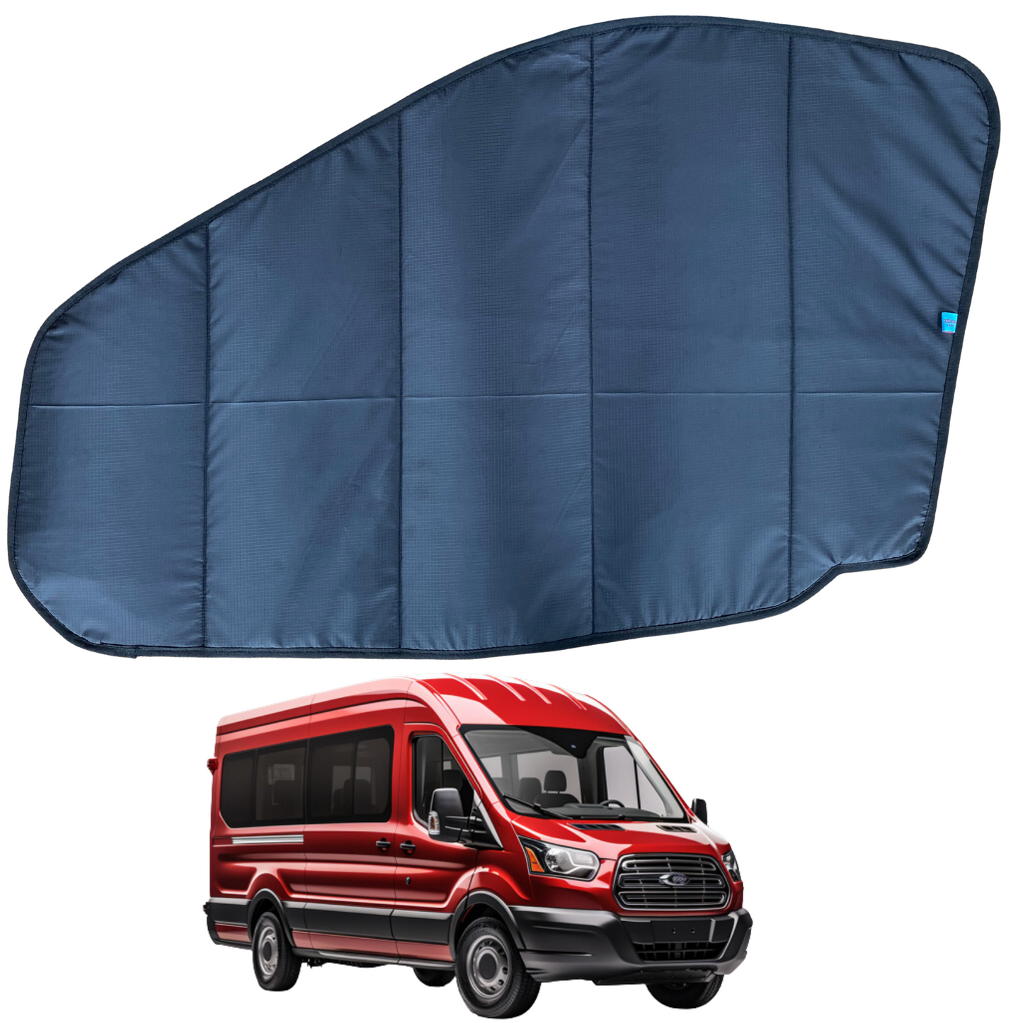 Ford Transit MK8 Thermal Magnetic Window Blinds | Insulated Blackout Covers | ZÉAUSA Van Gear UK