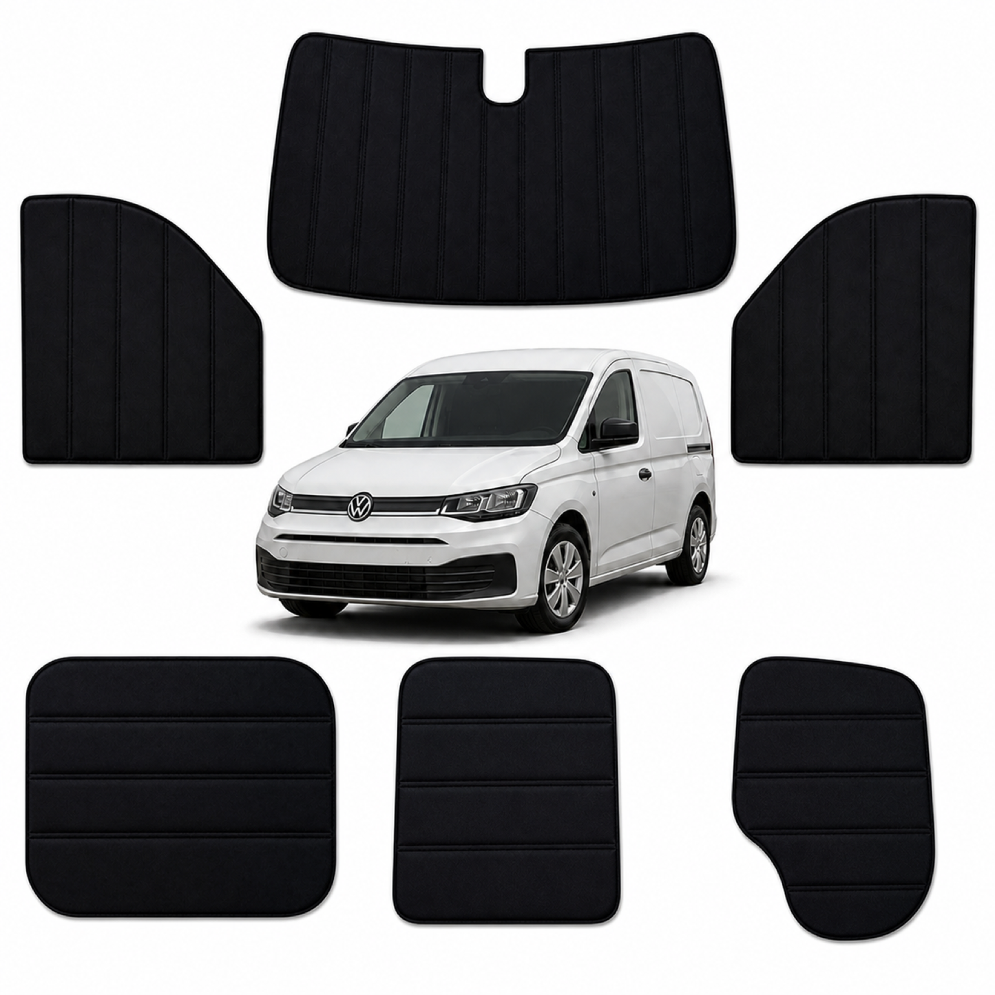 VW Caddy 2021-On Magnetic Thermal Blackout Window Blinds