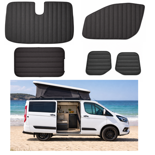 Ford Transit Custom Magnetic Thermal Window Blinds | Insulated Blackout Campervan Covers – ZÉAUSA Van Gear