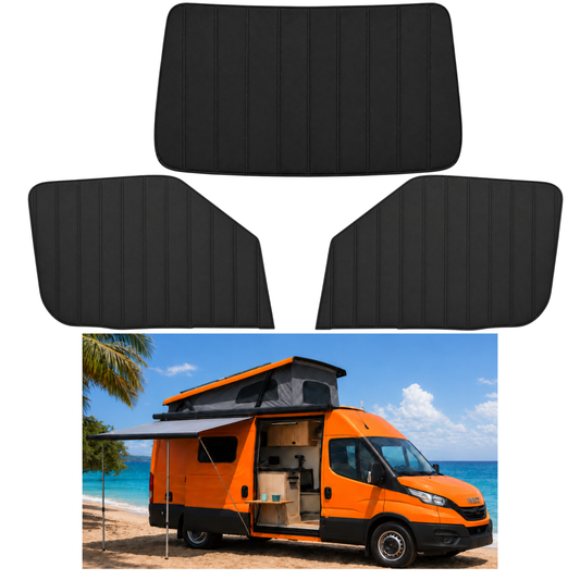 Iveco Daily 2014–Present Magnetic Thermal Window Blinds | Insulated Blackout Campervan Covers – ZÉAUSA Van Gear